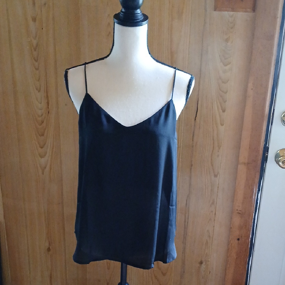 Active USA Black Fitted Camisole Top